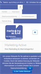 Mobile Screenshot of marketing-active.de