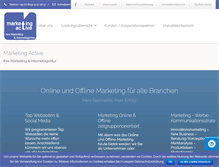 Tablet Screenshot of marketing-active.de